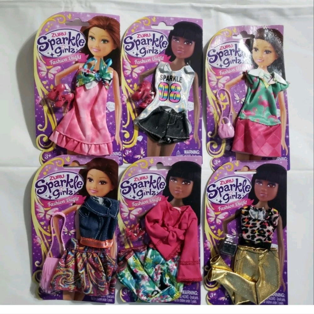 : * 6 new lot of Sparkle Girlz Fashion Outfit and accessory  by ZURU ..#8..